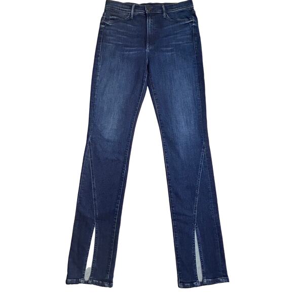 MOTHER Denim - MOTHER Denim The Rascal Sliced Up Heel Jeans Size 32 Mint Condition Blue NWT
